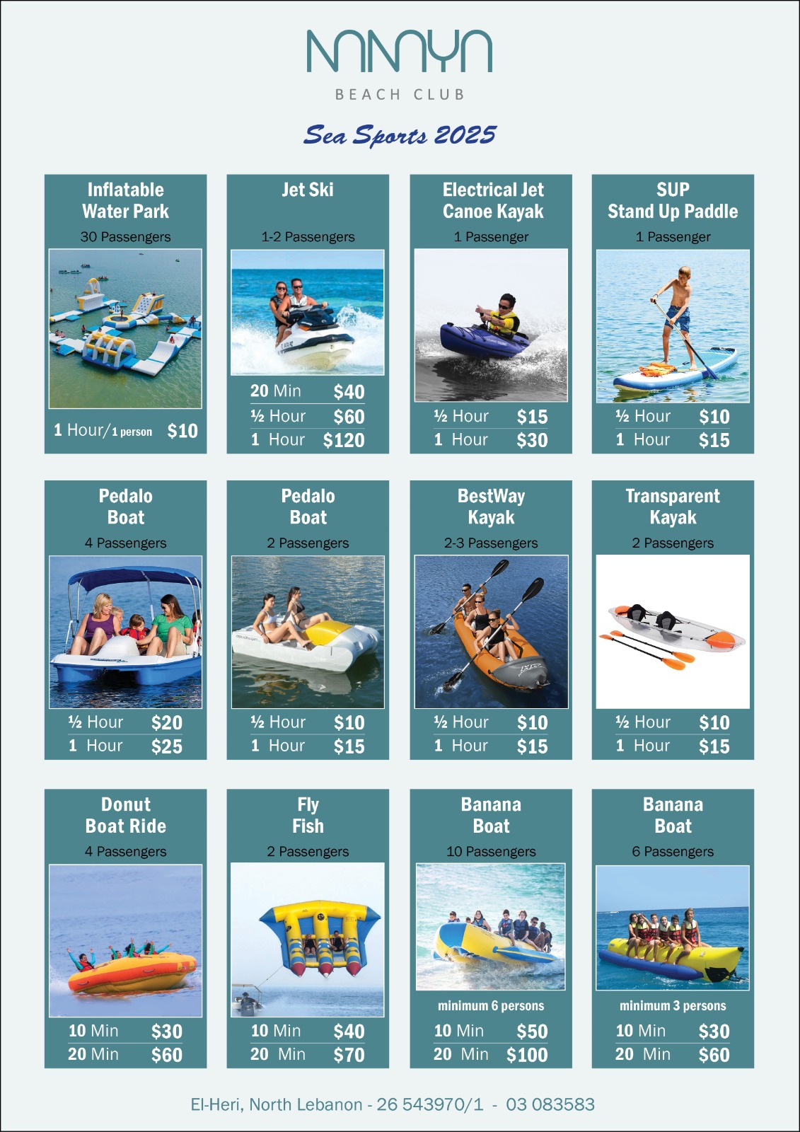 Jet ski and water activities